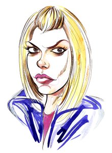 Billie Piper come assistente di Doctor Who, Rose Tyler, nella serie BBC